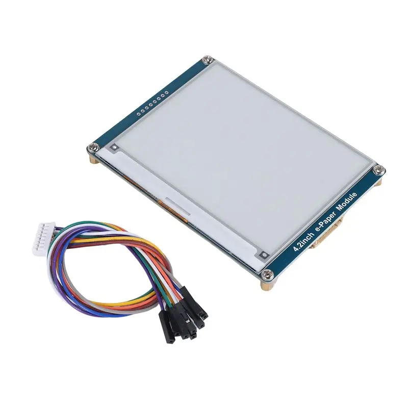 Фото Модуль дисплея Waveshare E-Ink 4,2 дюйма для Raspberry Pi 4 B, модуль E-Paper №1