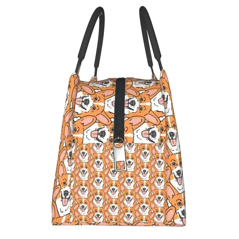 Изолированные сумки для обеда с психоделическим вельш-корги женщин