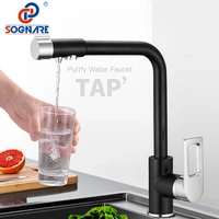 filter kitchen sink faucets black chrome 360 degree swivel tap cold hot drinking water sink mixer crane cocina cuisine %d0%b4%d0%bb%d1%8f %d0%ba%d1%83%d1%85%d0%bd%d0%b8
