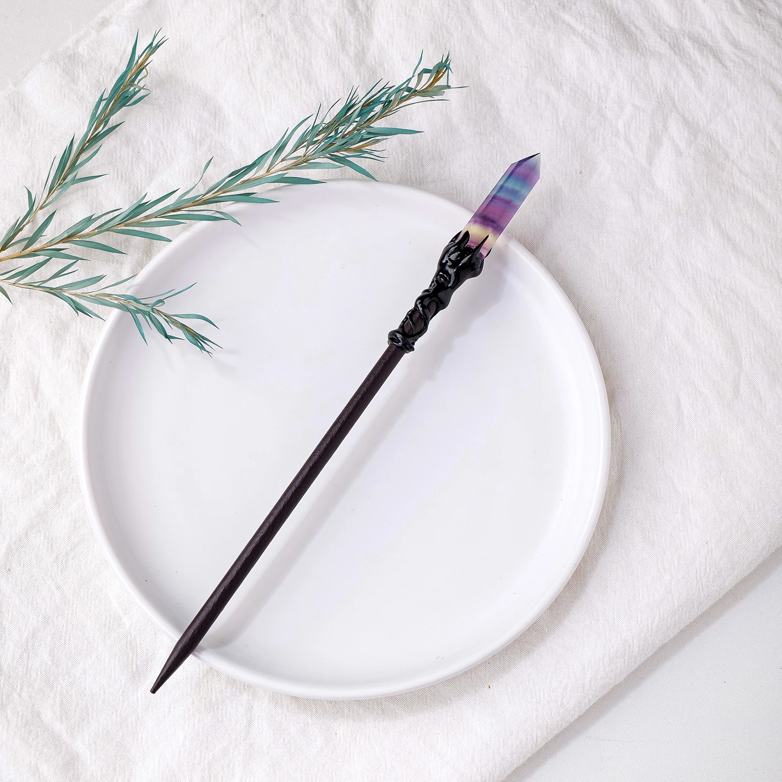 

Хрустальная заколка для волос аметист Runyangshi