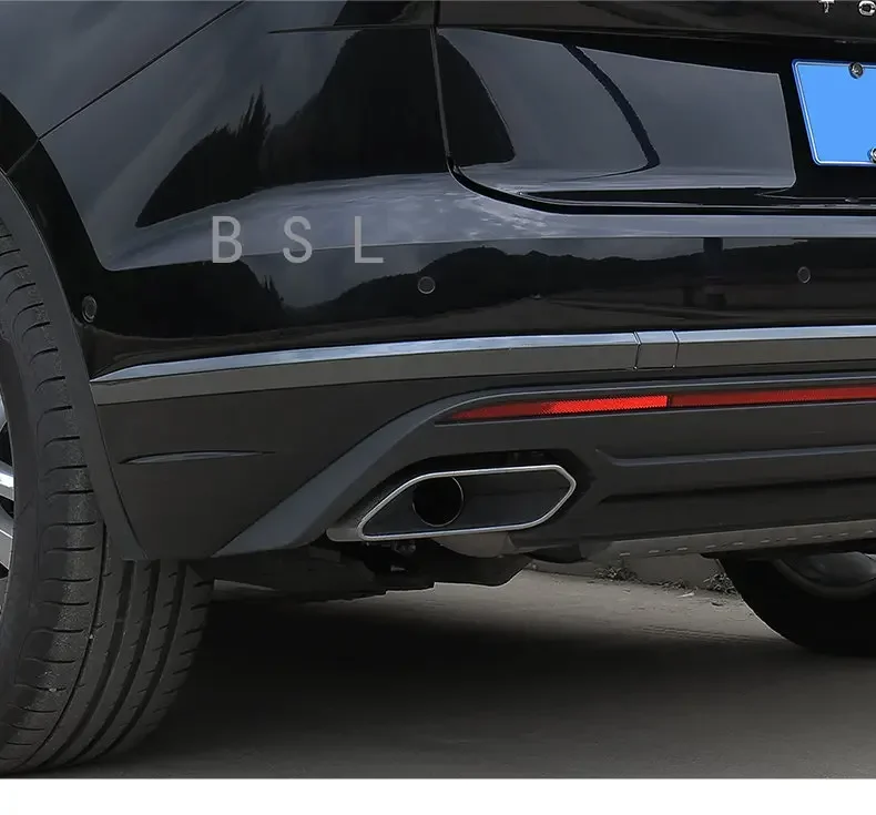 Для Volkswagen VW Touareg 2019 2020 2021 2022 отделка заднего бампера из нержавеющей стали Яркая