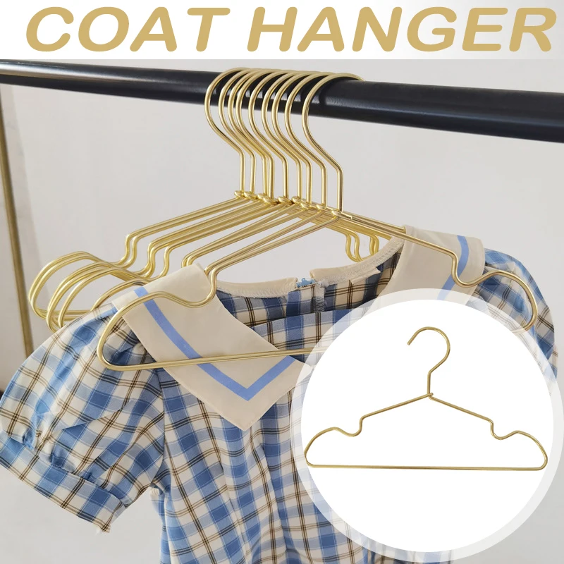 

10Pcs Children Clothing Hangers Anti slip Aluminum Alloy Hangers wardrobe Space Saving Hanger Baby Coat Skirt Dress Drying Rack