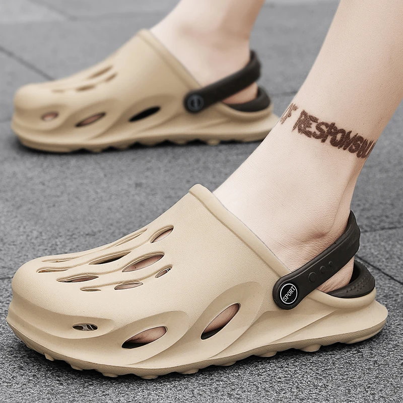 

Summer New Men's Clogs Sandals EVA Lightweight Beach Slippers Non-slip Casual Flip Flops Mule Men Women Garden Clog Shoes