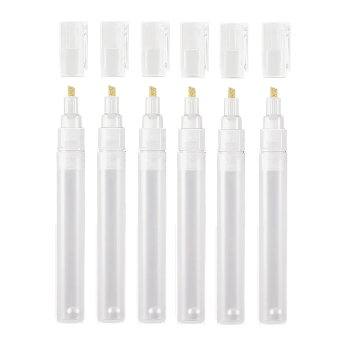 6 шт. пустые Заполняемые маркеры для рисования круглые поворотные Набор