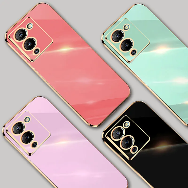 

Soft Cover Funda For Infinix Note 12 G96 Case Infinix Note12 G88 Phone Cases Luxury Square Plating Color Silicon Protective Back