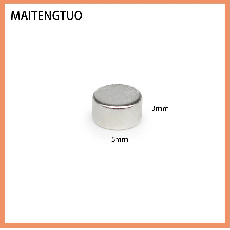 

10/20/50/100/200/500PCS 5x3 Small Round Powerful Magnet 5mm x 3mm Neodymium Search Magnet 5x3mm Permanent Magnets Strong 5*3