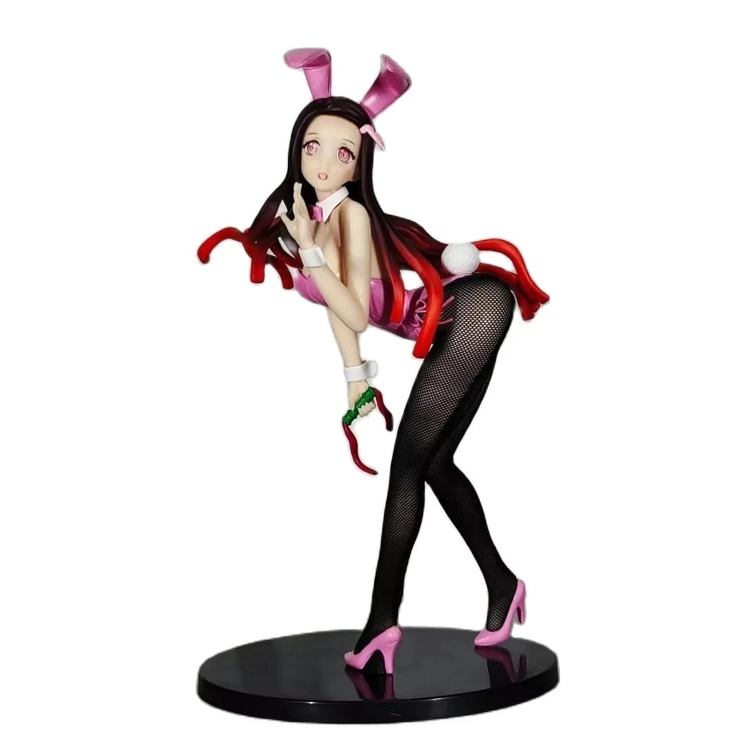 

25 см, игрушечная кукла-Рассекатель демонов Kimetsu No Yaiba Kamado Nezuko Kanroji Mitsuri Bunny, привлекательная девушка, фигурка из ПВХ, аниме модель Gfit, игрушки, к...