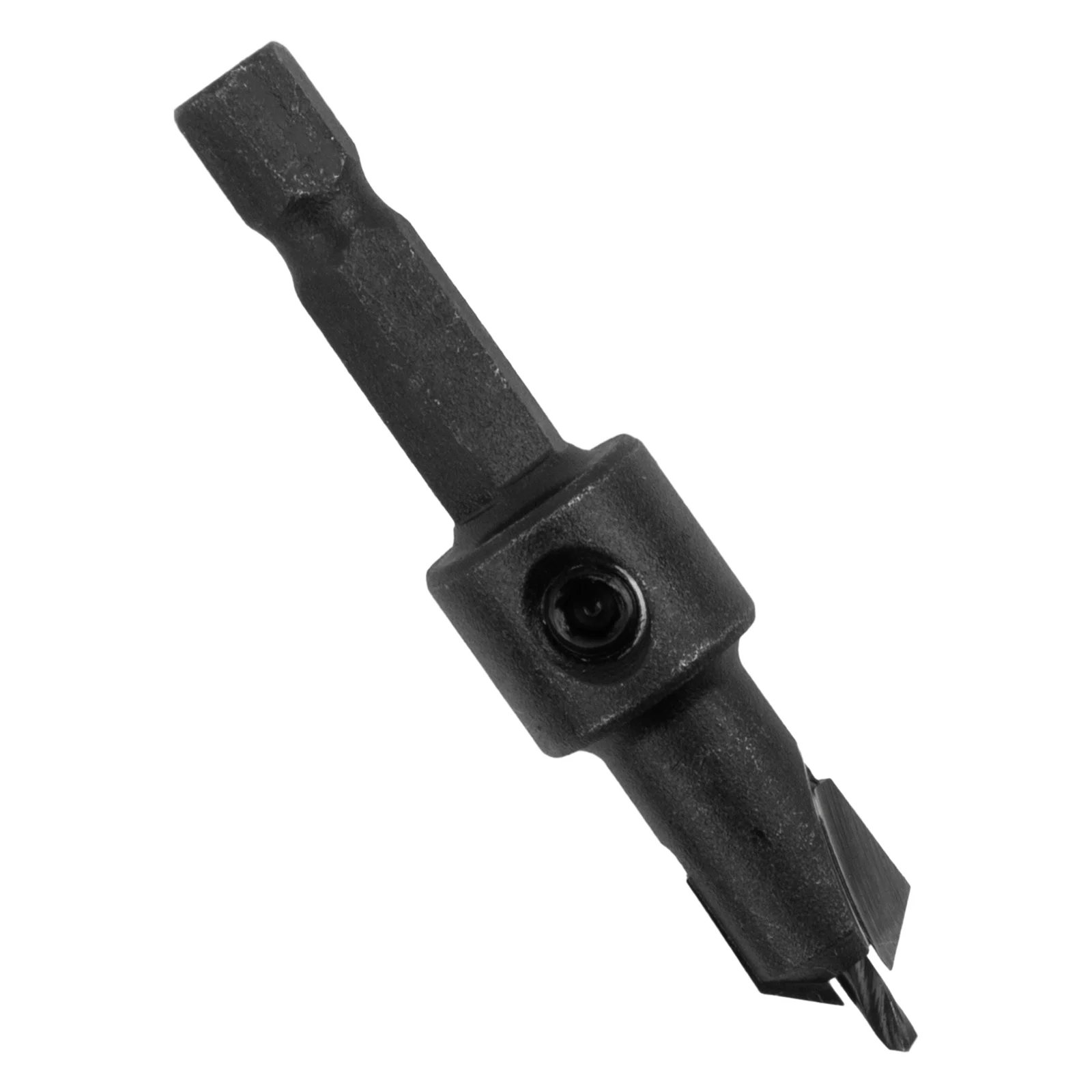 

1pcs 1/4inch Hex Shank Countersink Salad Drill Step Drill Bit With Adjustable Stop Collar For Woodworking Drilling Tools