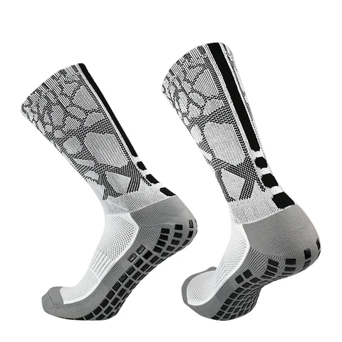 Новые силиконовые Нескользящие футбольные носки для тренировок и соревнований, мужские и женские дышащие спортивные носки для занятий спортом на открытом воздухе, впитывающие пот