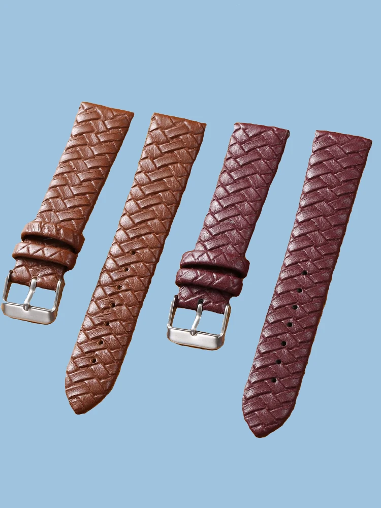 Soft Woven Pattern Watch Band 8mm 10mm 12mm 14mm 16mm 18mm 20mm 22mm 24mm Replacement Milanese Watch Strap High Quality