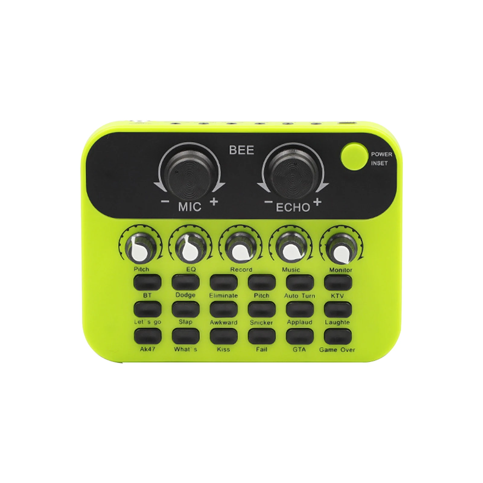 

V8 Durable Accessories Live Sound Card Portable Easy Install For PC Computer Professional Home Audio Voice Changer Adjustable