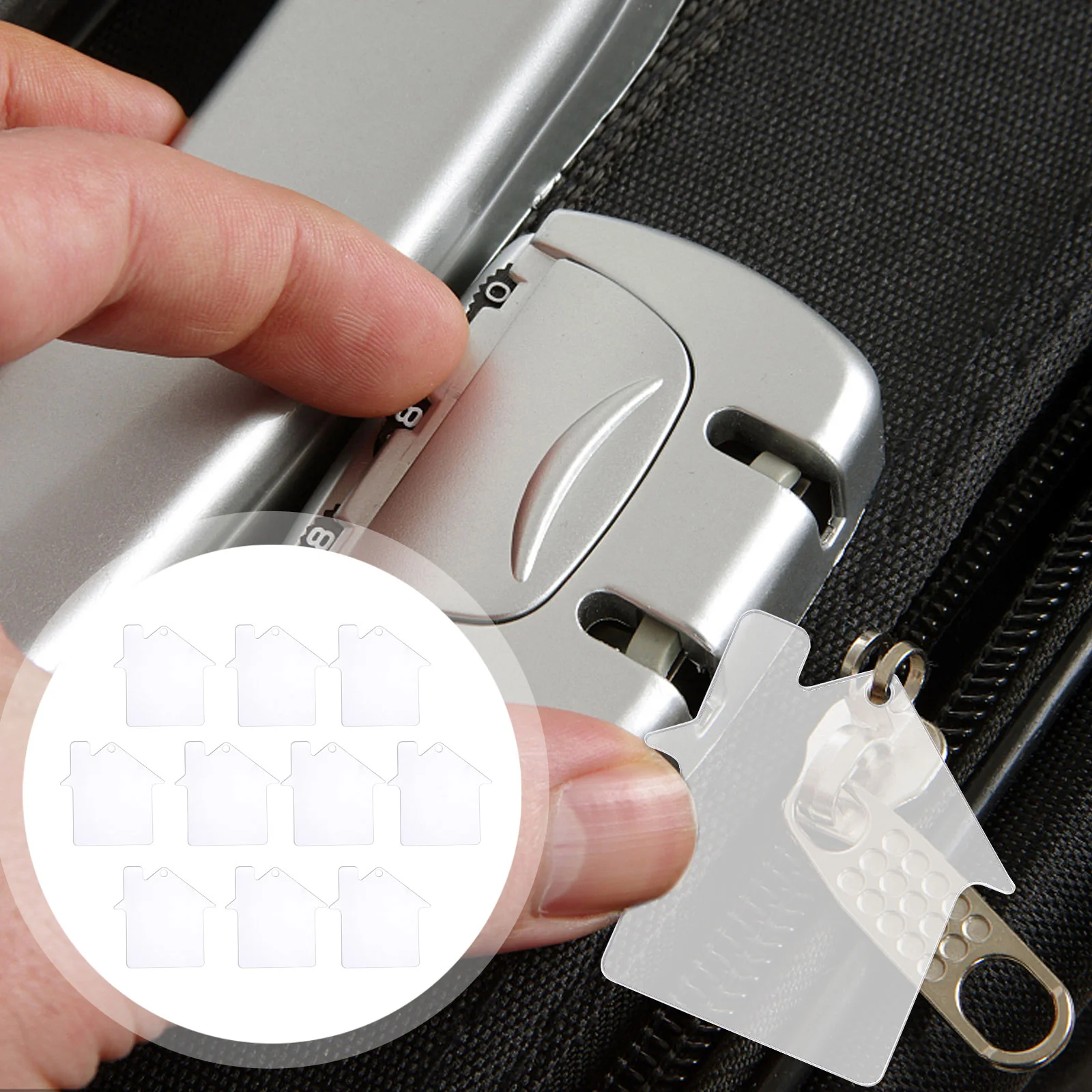 

10 Pcs Acrylic Keychains Blank Making Supplies House Clear Blanks Photo Ornaments Crafts Charms Accessories Sublimation Keyring