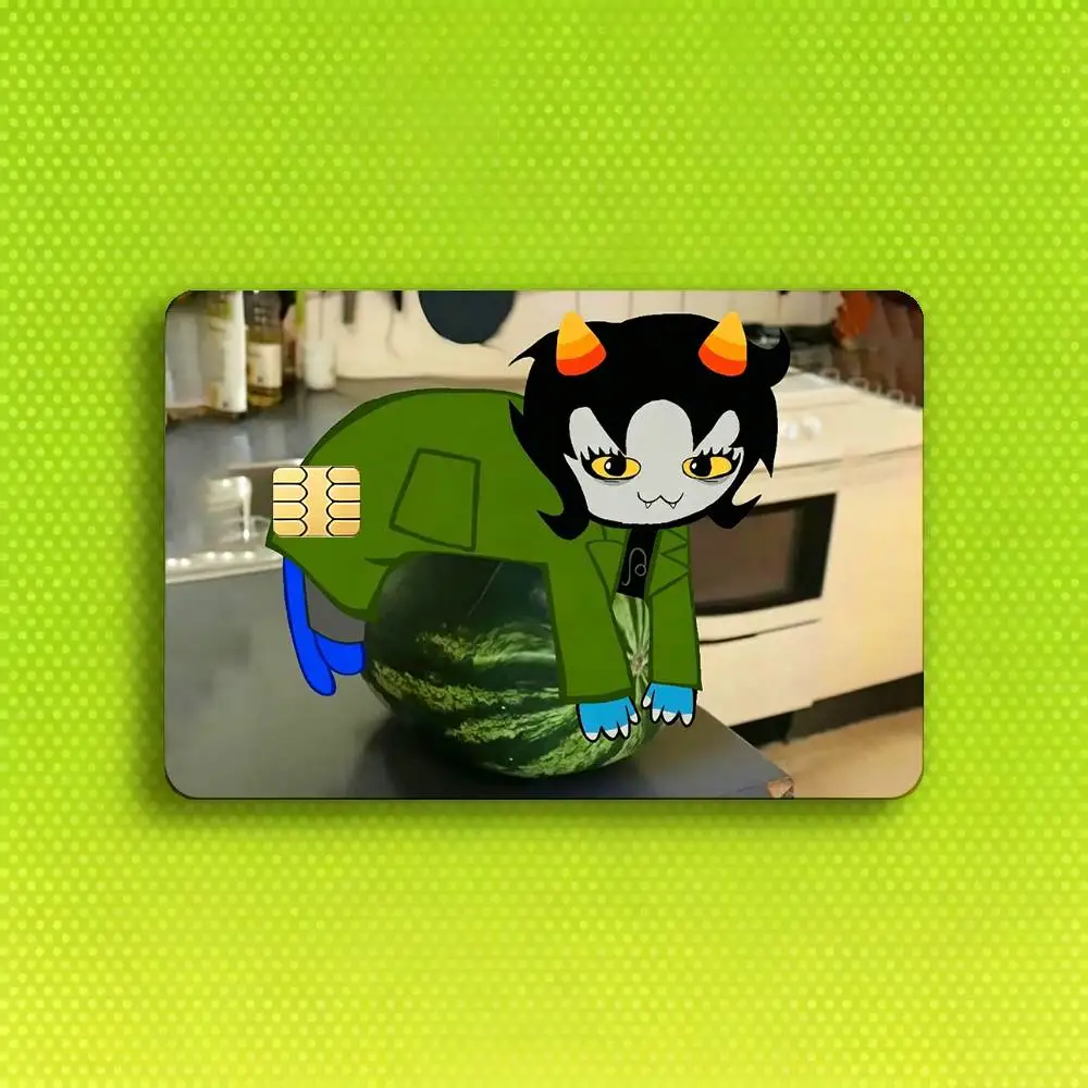 Фото Забавные игровые наклейки MSPA Nepeta Leijon, 4 шт. в комплекте, HD водонепроницаемые защитные стикеры для кредитных и игровых банковских карт №2