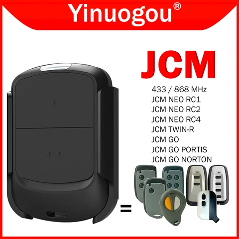 JCM NEO RC1 RC2 RC4 TWIN-R GO NORTON PORTIS Дверь гаража пульт дипликатора 433МГц 868МГц дистанционное управление для электрических ворот