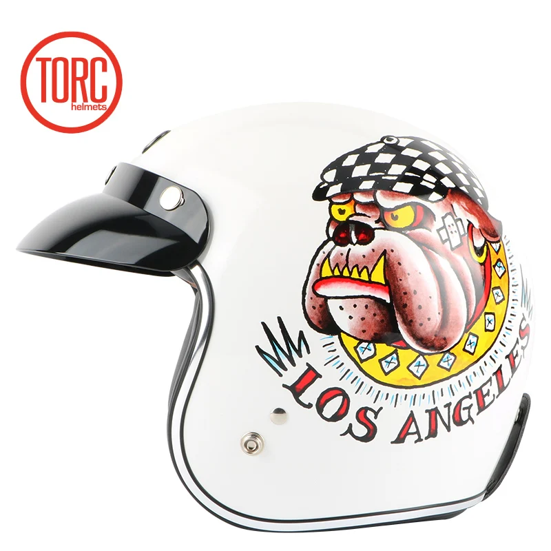 

TORC New casco moto Classic Open face helmet Vintage jets helmet Retro Motorcycle helmet capacete California motoqueiro T50 fa