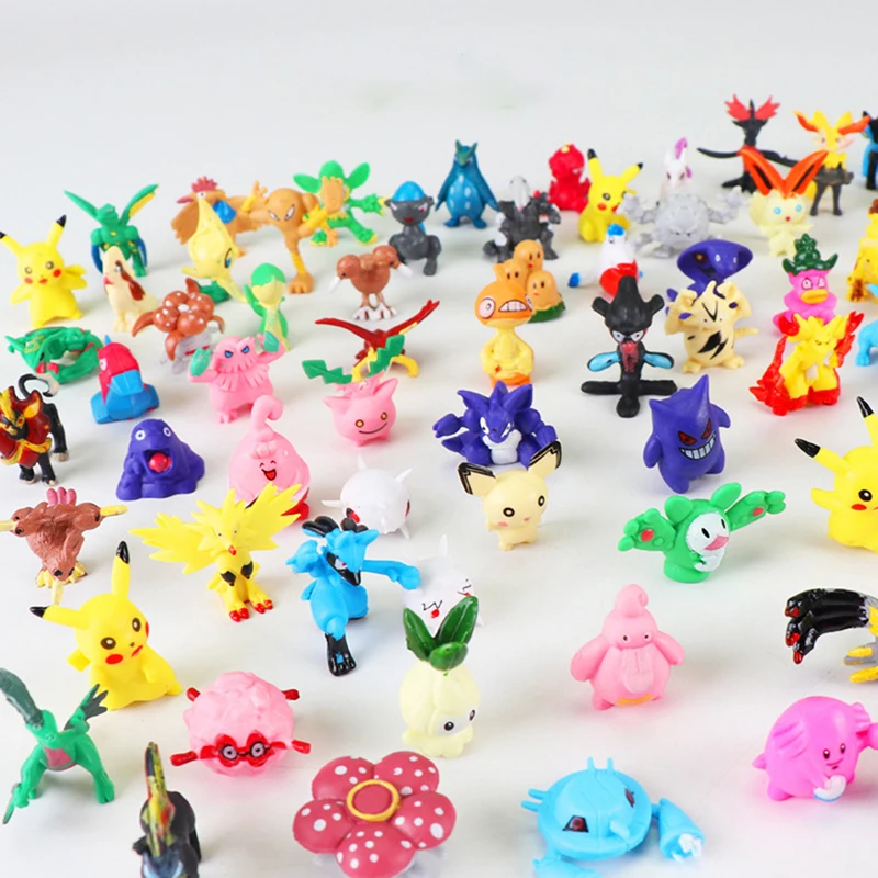 

24-144 PCS Pokemon Gift Box Christmas Gift Action Figure Toys Genuine Pikachu Anime Figure Pokemon Toys For Children Halloween