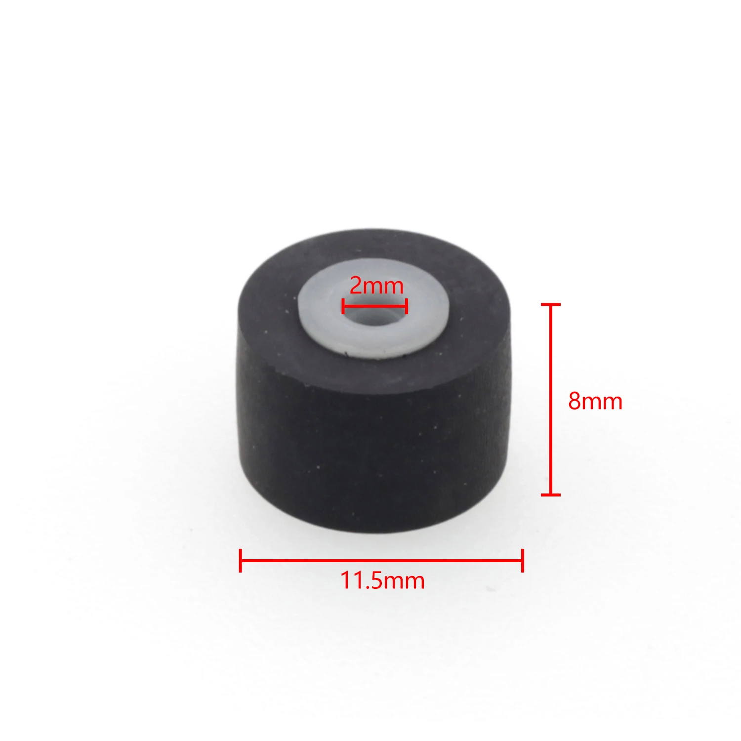 

2PCS 11.5x8x2mm Cartridge Movement JVC Pressure Belt Pulley Audio Pressure Belt Pressure Roller for SONY player Stereo Rubber