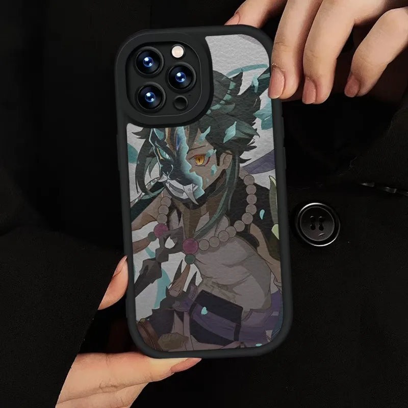Чехол для телефона Genshin Xiao силиконовый мягкий IPhone 15 11 14 13 12 Pro Max Mini Xs X Xr 7 8 Plus SE2020