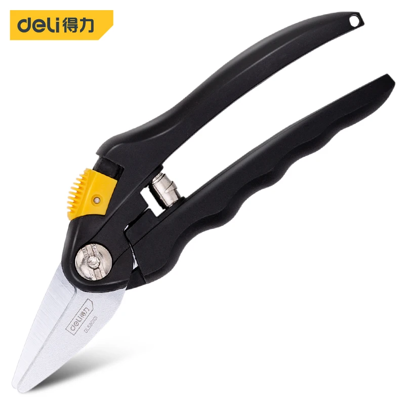 Deli 1Pcs Pruner Garden Tools Sharp Bypass Pruning Shears Tree Trimmers Secateurs Hand Clippers for Gardening Beak Scissors