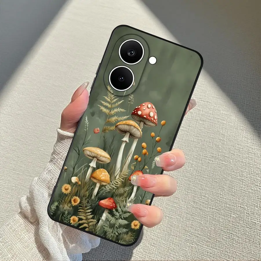 Фото Чехол для телефона Xiaomi Poco F8 M5 C75 C50 F3 C71 C61 F1 M3 M4 M7 Pro X3 X4 X5 X7 Pro с мультяшным рисунком гриба №3