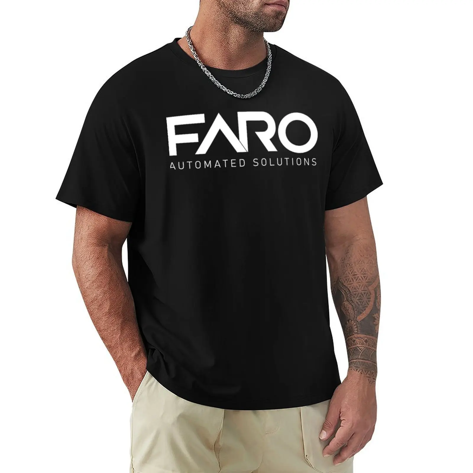Классическая футболка с логотипом Faro Automated Solutions необходимая баскетбольные
