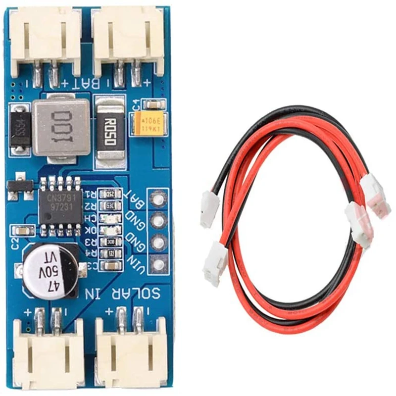 

CN3791 MPPT Solar Panel Lithium Battery Charge Module 3.7V 4.2V Voltage Regulator Converter for Battery with Cable