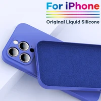original liquid silicone%c2%a0cute phone case for iphone 13 12 11 pro max mini xr x xs max 6 7 8 plus se 2020 shockproof back cover