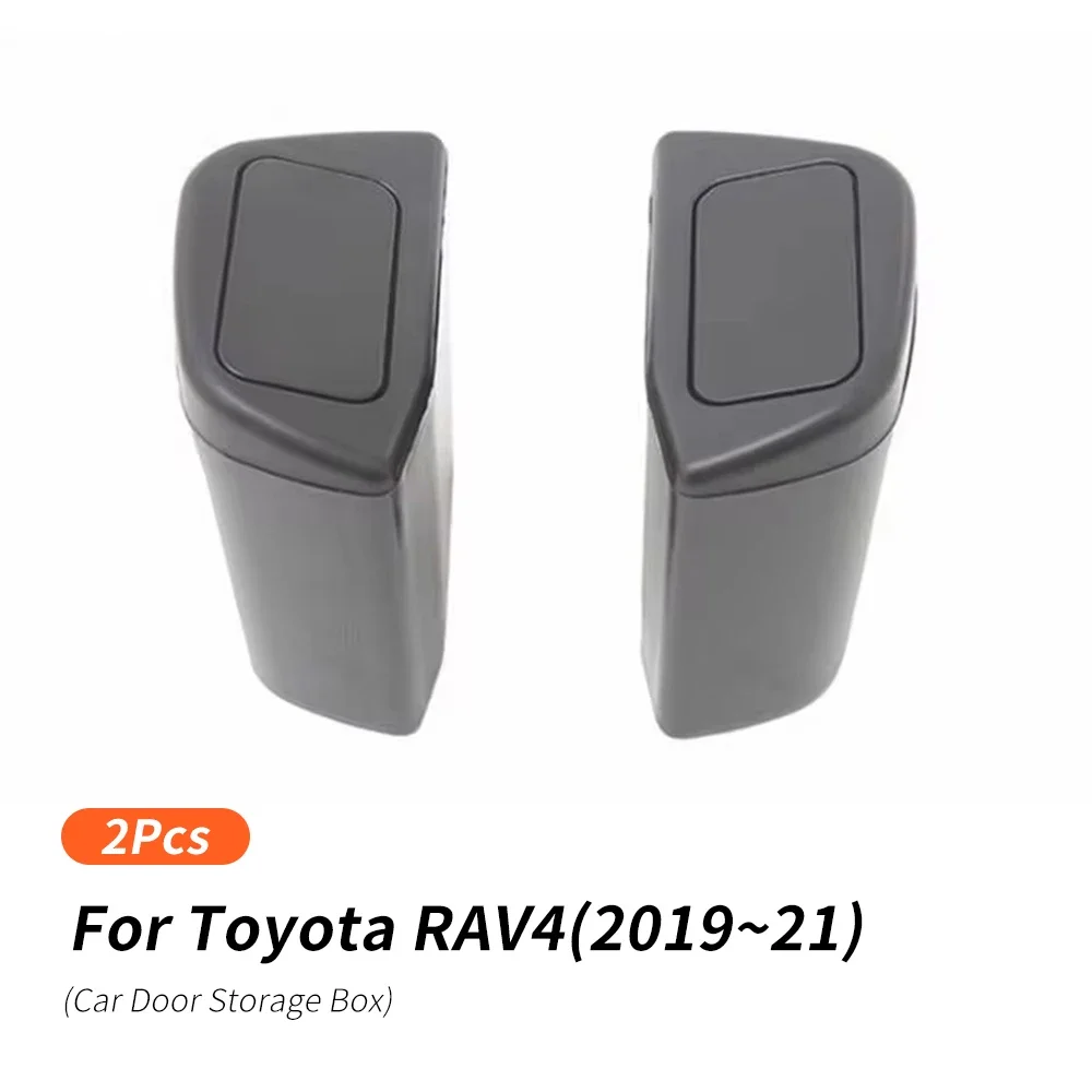 Для 2019-2025 Toyota RAV4 XA50 MK5 портативный пластиковый автомобильный ящик для хранения, автомобильный мусорный бак с крышкой, водонепроницаемый ящик для мусора