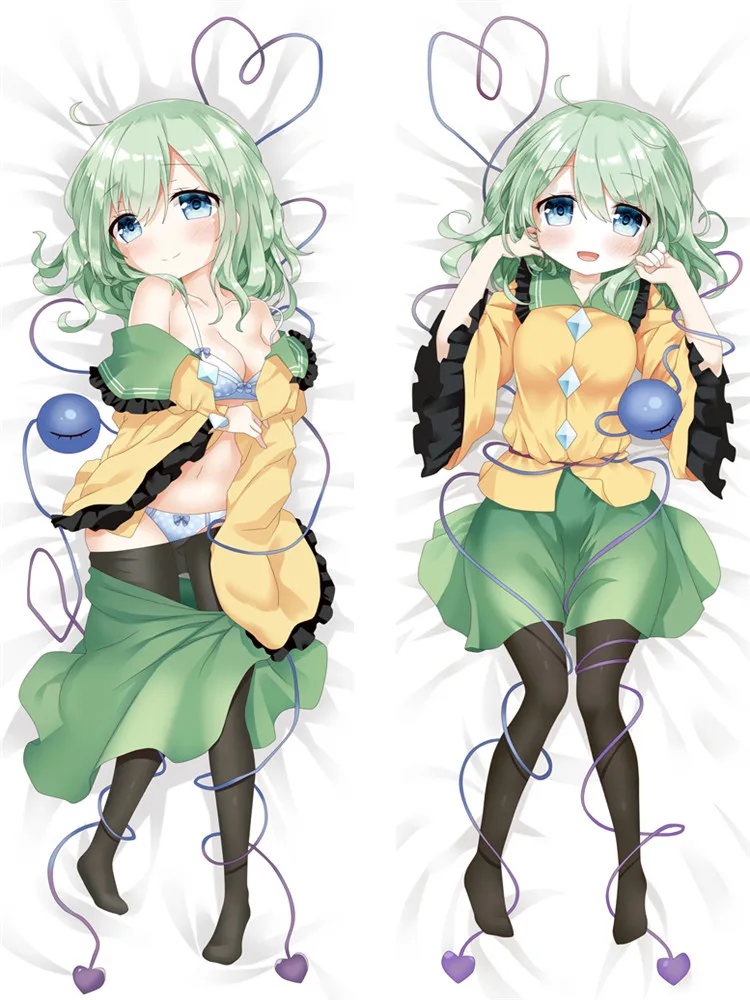

Komeiji Koishi TouHou Project Anime Dakimakura Pillow Case Sexy Girl DIY Custom Cosplay Costume Hugging Body Pillow Cover Case