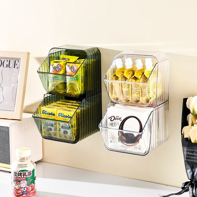 

Tea Room Bar Shelf Dust-proof Ash-proof Transparent Desktop Storage Shelf Office Coffee Tea Bag Storage Box Food Storage