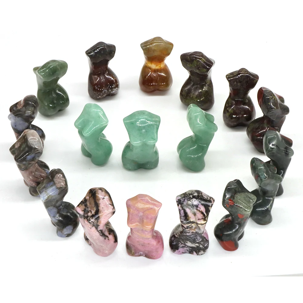 Фигурка 1 2 &quotиз натурального камня женская резная исчезающая Хрустальная для