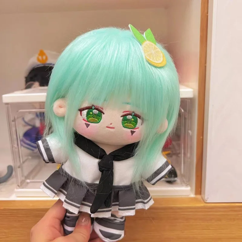 

20CM Anime Game AOTU Cosplay Lemon Cute Soft Dress Up Maid Outfit Plush Doll and Cloth Christmas Present Gifts
