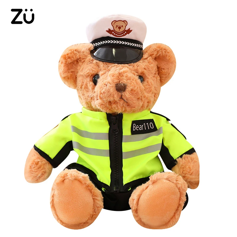 

Косплей полицейский Мишка Тедди плюшевые животные милый классный полицейский костюм медведь плюшевая кукла девочка мальчик игрушка образовательный подарок