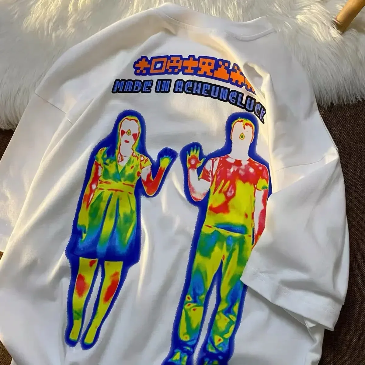 Женская футболка в готическом стиле с портретным принтом хип-хоп Harajuku короткими