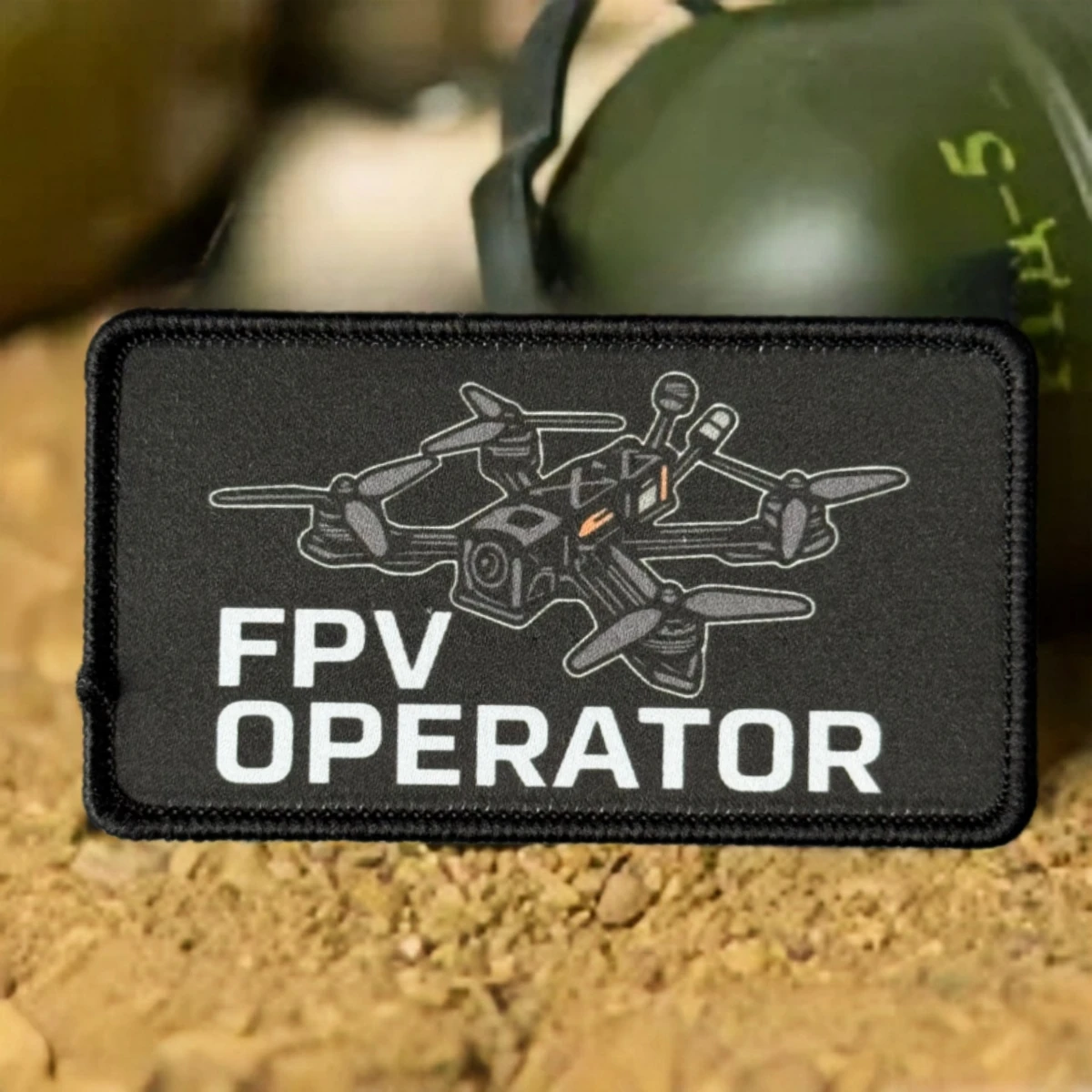 Фото Тактический патч FPV Operator Morale с принтом дрона, нашивка на липучке для одежды, военной формы, армейских рюкзаков, уличного снаряжения №2