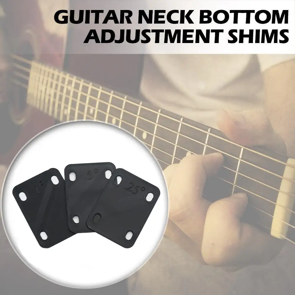 

Electric Guitar Neck Shims Maple Plate 0.25 0.5 1 Degree Neck Plate Gasket Replace Accessories For Guitarist Guitar Masters G1U8