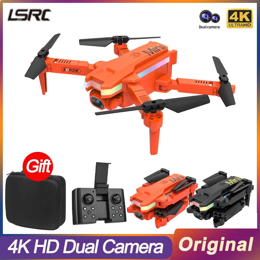 

Drone 2022 Profissional Mini Drone with 4K Dual HD Camera Video Shooting Led Drone Quadcopter FPV One-Key Return Toys for Boys