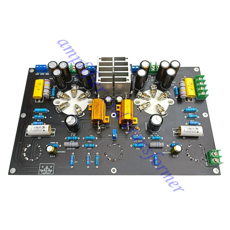 

EF85 толкает FD422 Плата усилителя с прямой тепловой трубкой 10 Вт * 2 HIFI односторонняя Плата усилителя класса А, лучше, чем FU7