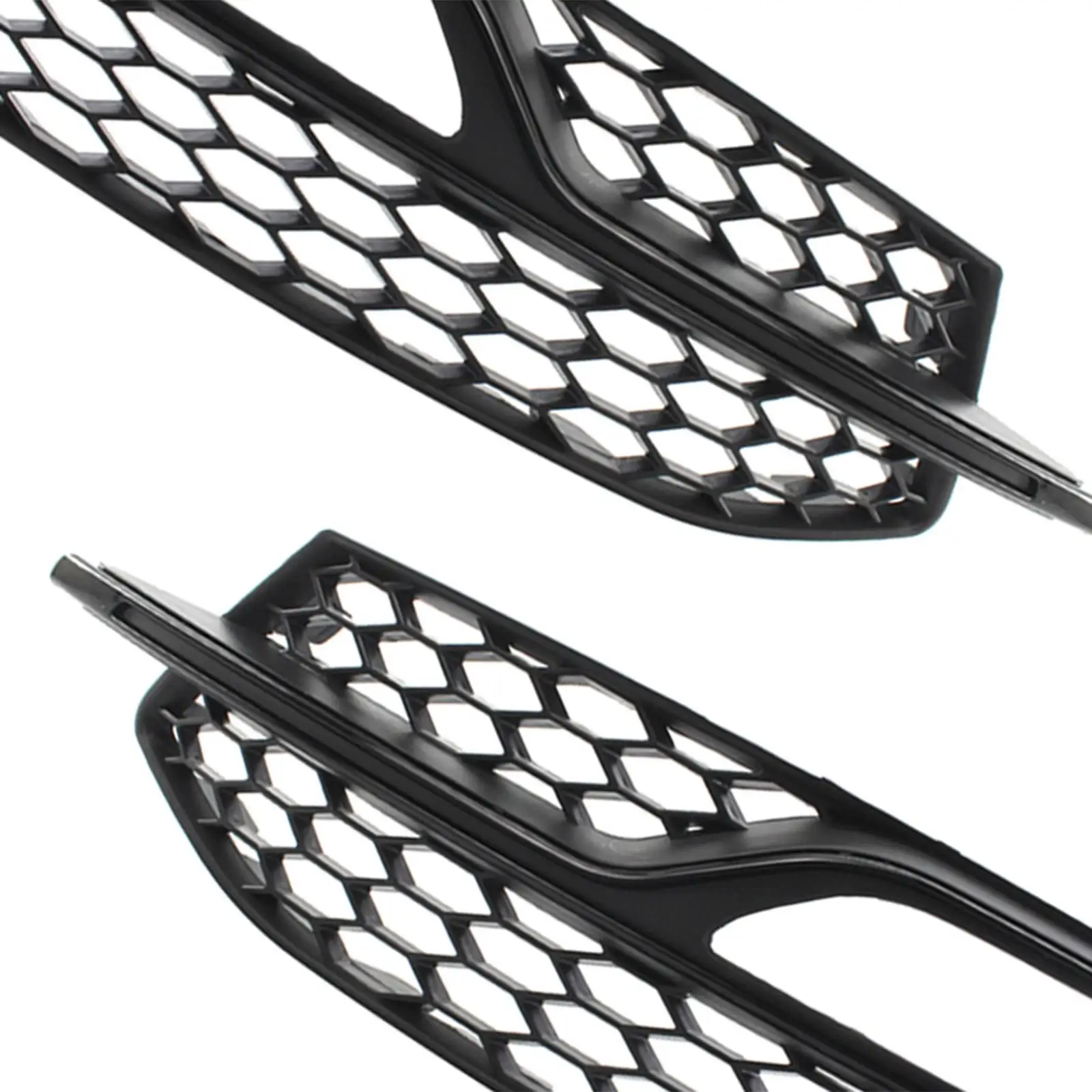 

1 Pair Black Front Bumper Fog Light Grilles for Audi A3 S3 13-17