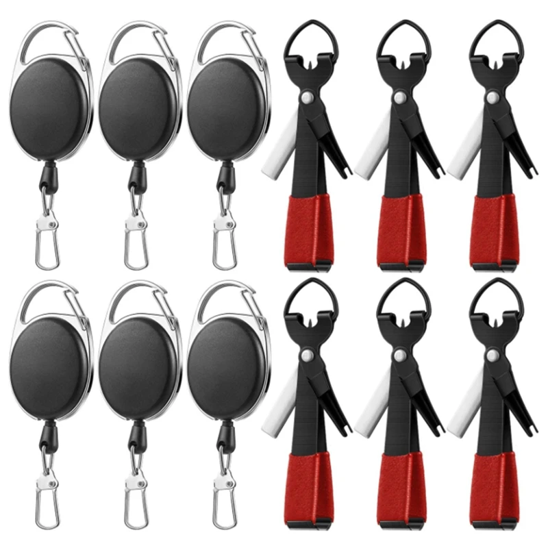 

12 Pieces Fishing Quick Knot Tying Tool Set 4 In 1 Fly Line Clippers,6 Fly Fishing Line Clippers 6 Fly Fishing Retractor