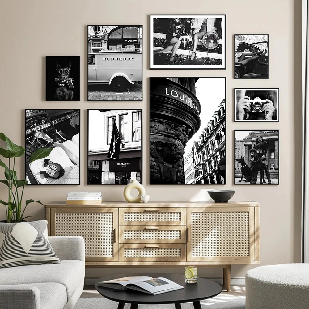 Модный сексуальный женский настенный плакат модный Париж роскошный бренд леди с