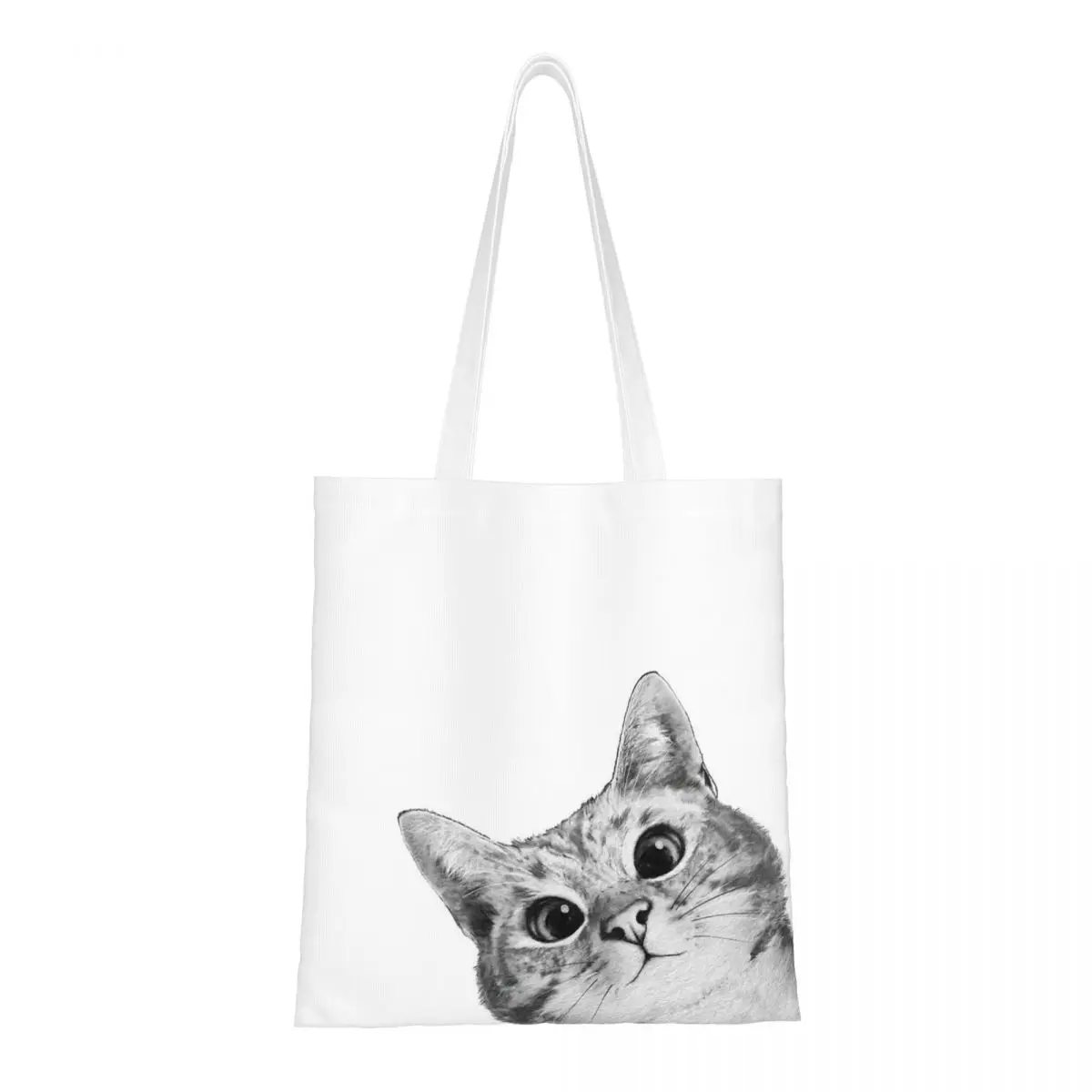 Трусливый Кот Холщовая Сумка-тоут забавные сумки через плечо с котятами для