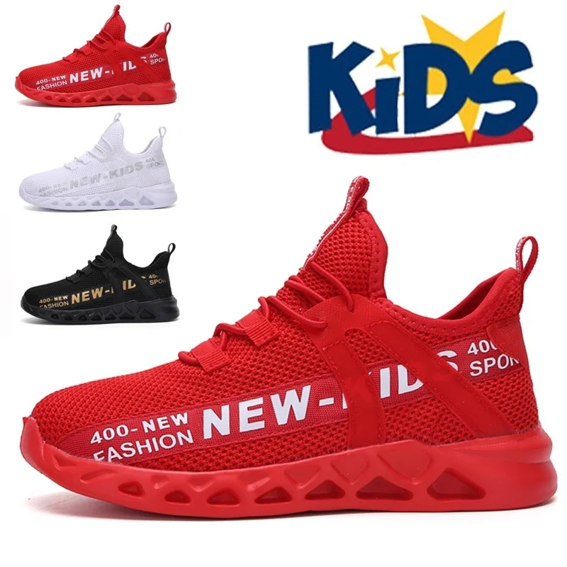 New Style Kids Shoes Boys Breathable Sports Shoes Girls Fashion Casual Shoes Kids Non-Slip Sneakers Children Running Shoes