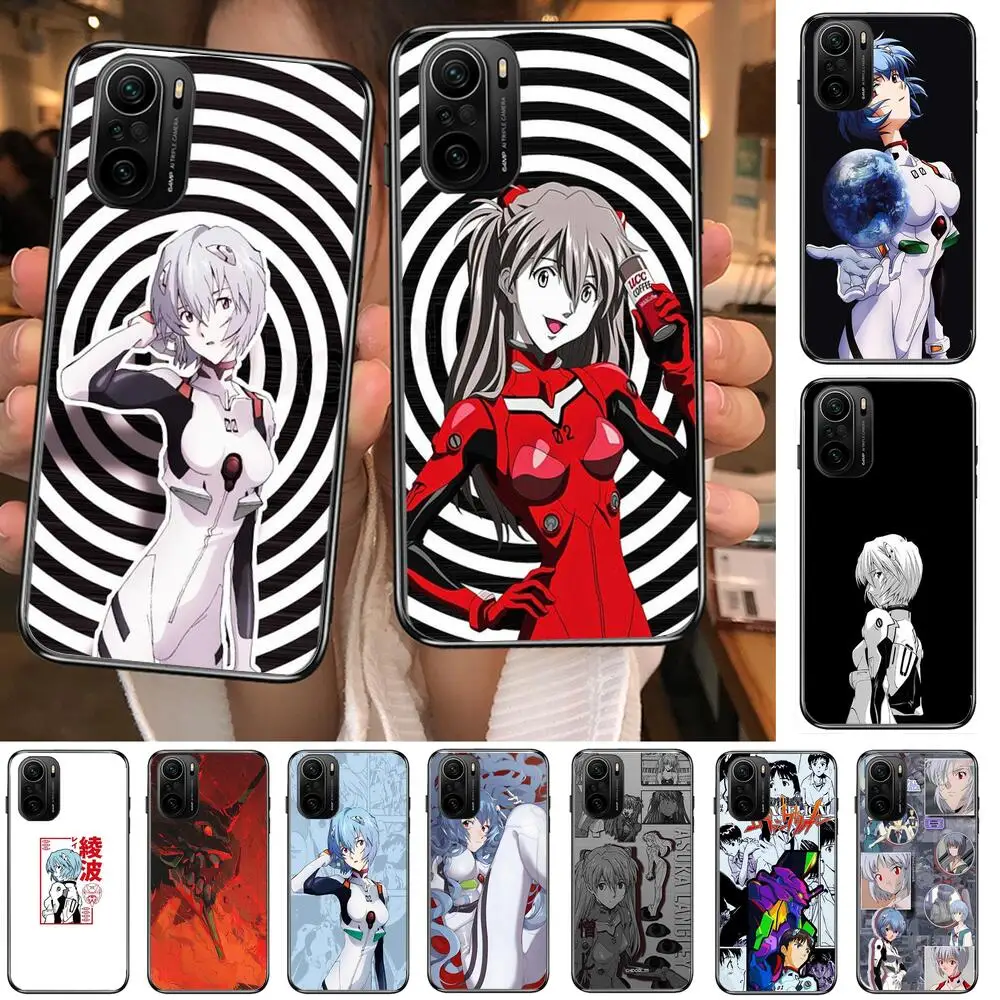 

EVA Cartoon Anime Phone Case For xiaomi redmi POCO F1 F2 F3 X3 Pro M3 9C 10T Lite NFC Black Cover Silicone Back Prett mi 10 ultr