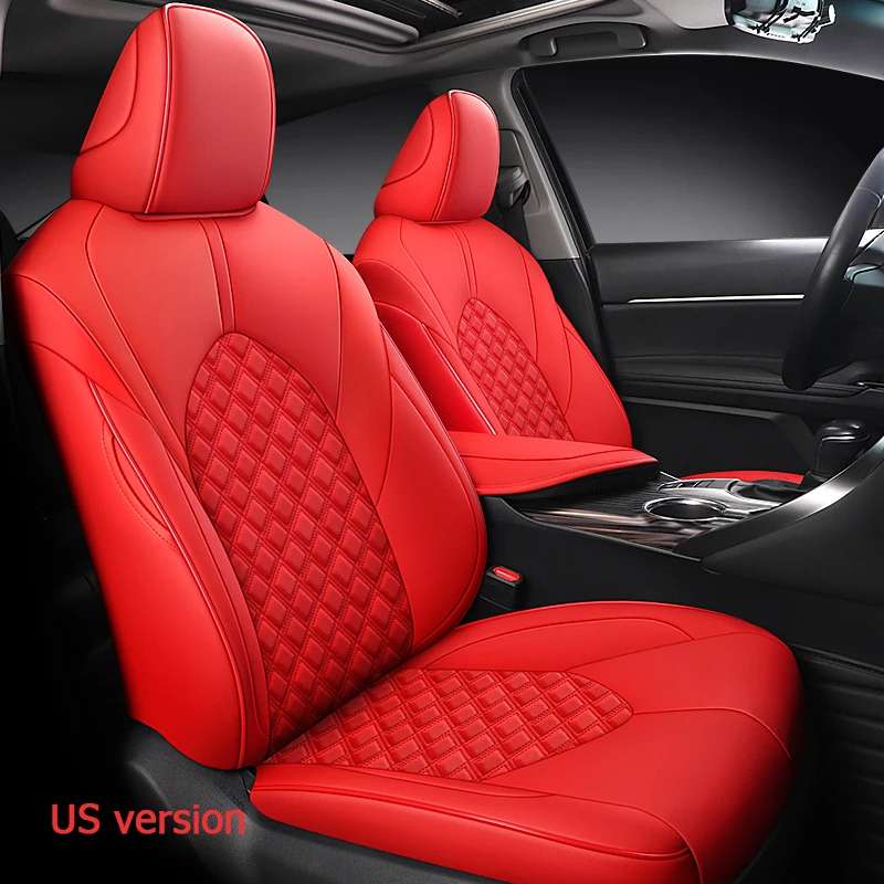 Чехол на автомобильное сиденье для Toyota Camry бензиновый/Гибридный 2018 2019 2020 2021 2022 2023