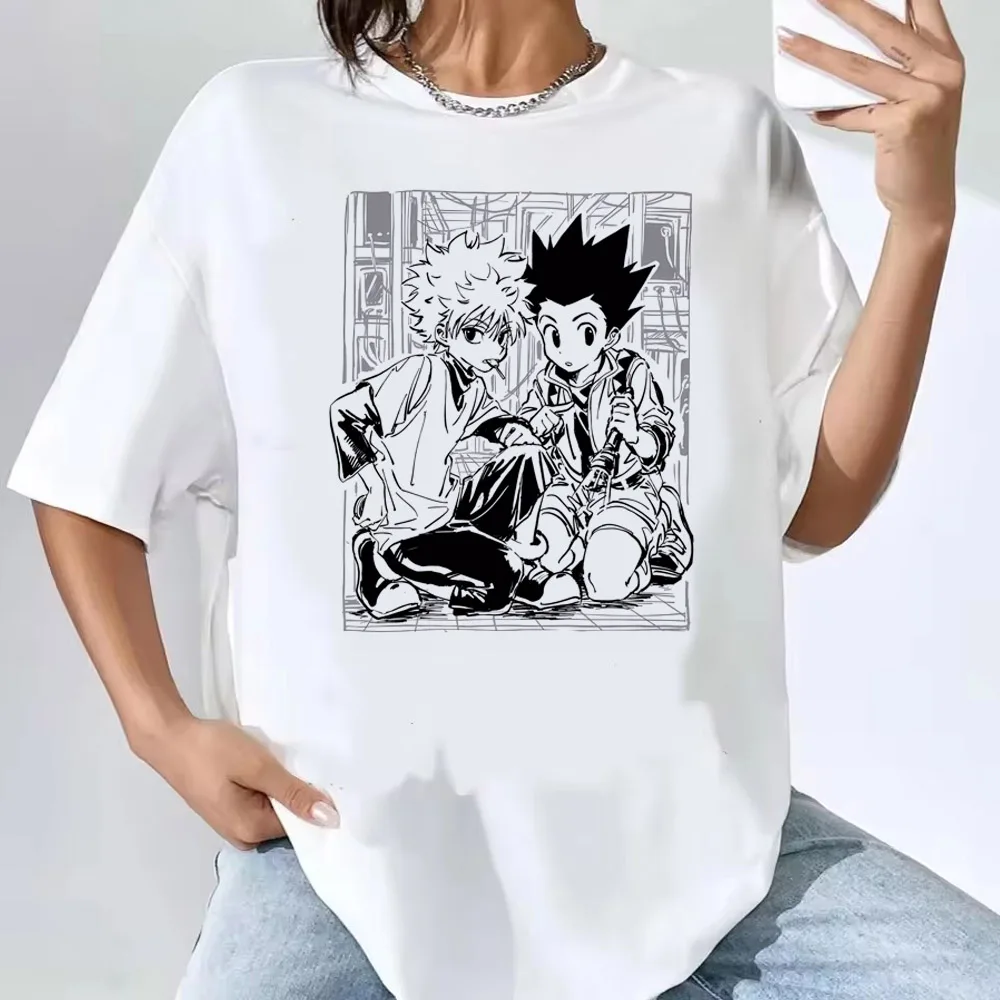 Kawaii Y2k футболка Hunter X Killua Zoldyck