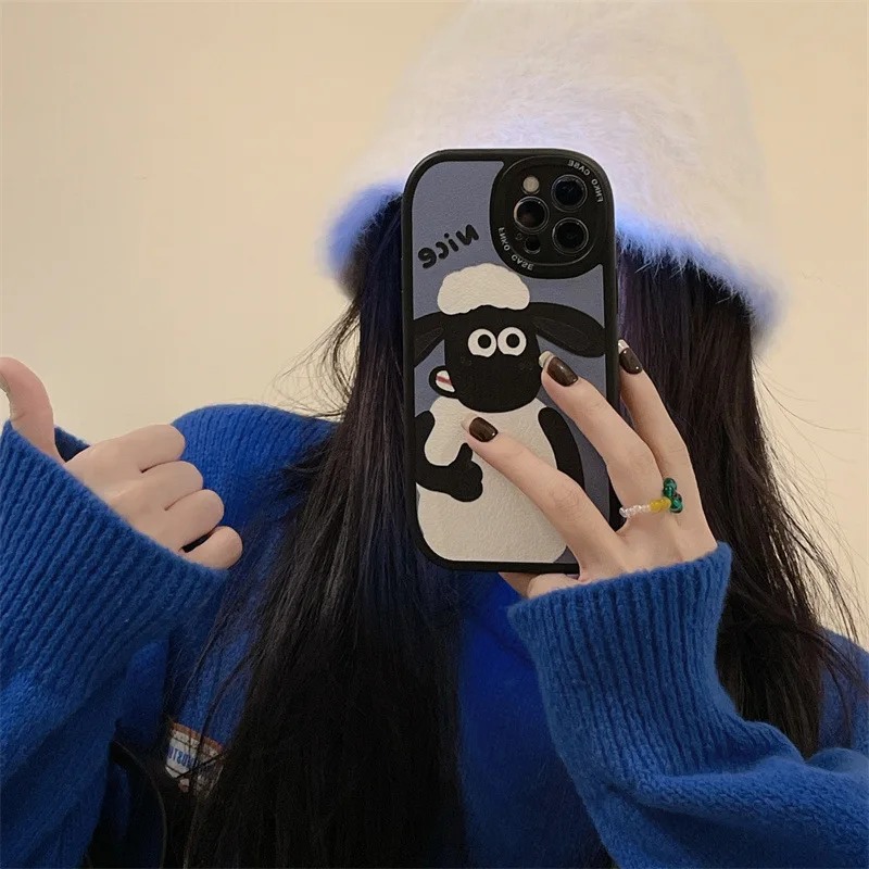

Cute Lamb for Apple 11/13 Phone Case Iphone12pro Soft 7/8Plus Female XR Drop-Resistant Xsmax iPhone XR Case