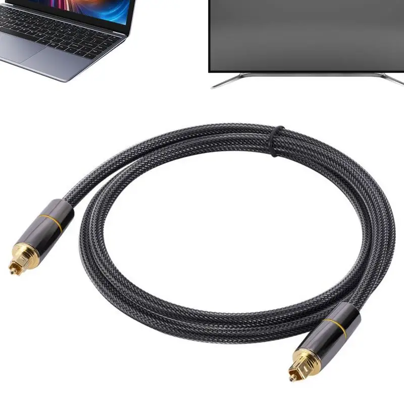 Al Audio Cable Splitter Digital Cord Slim Soundbar Cable Multi-Channel & High-Speed Digital Cord For Stereo Systems 3.3/6.6 Ft