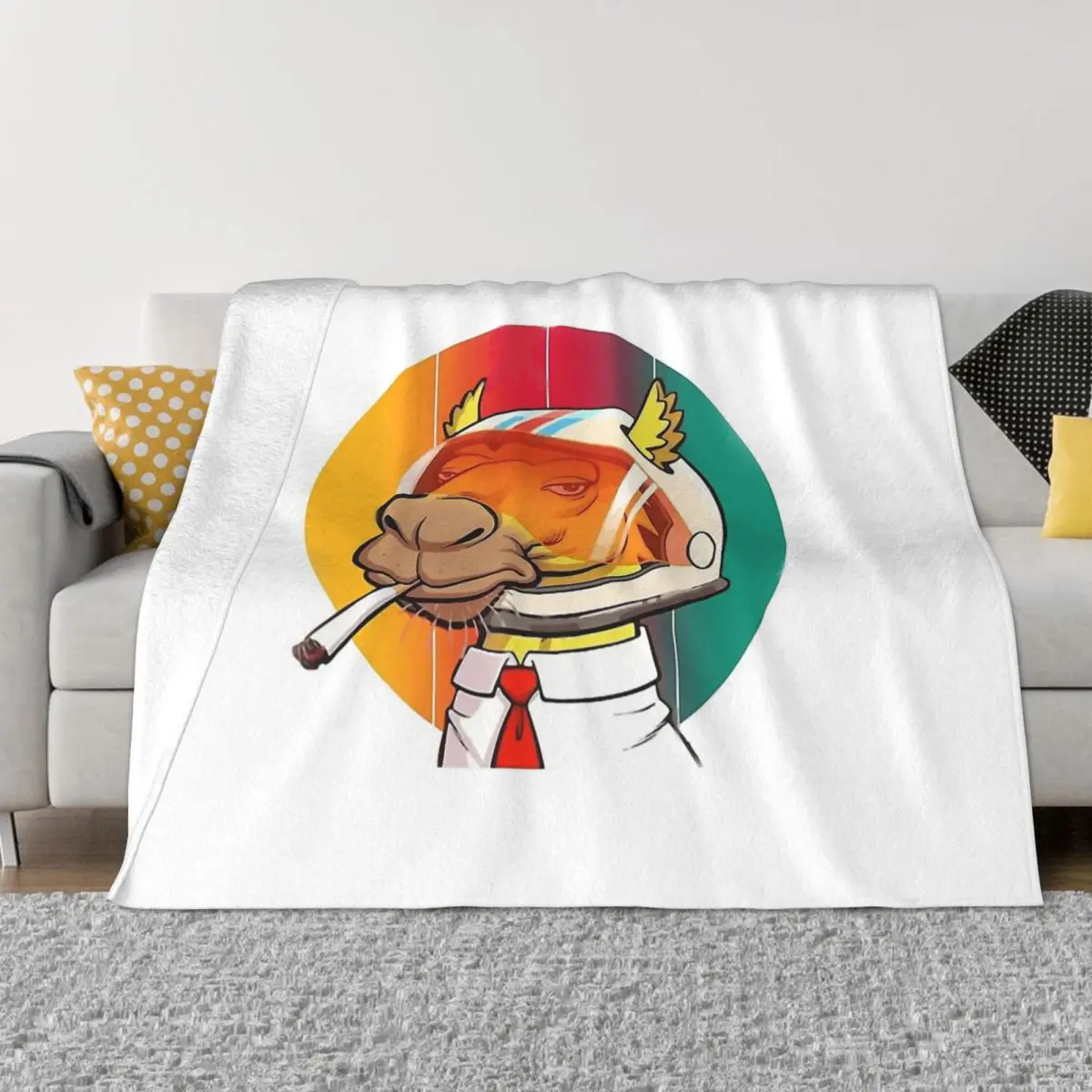 

Фланелевое Одеяло верблюжьего цвета в стиле ретро