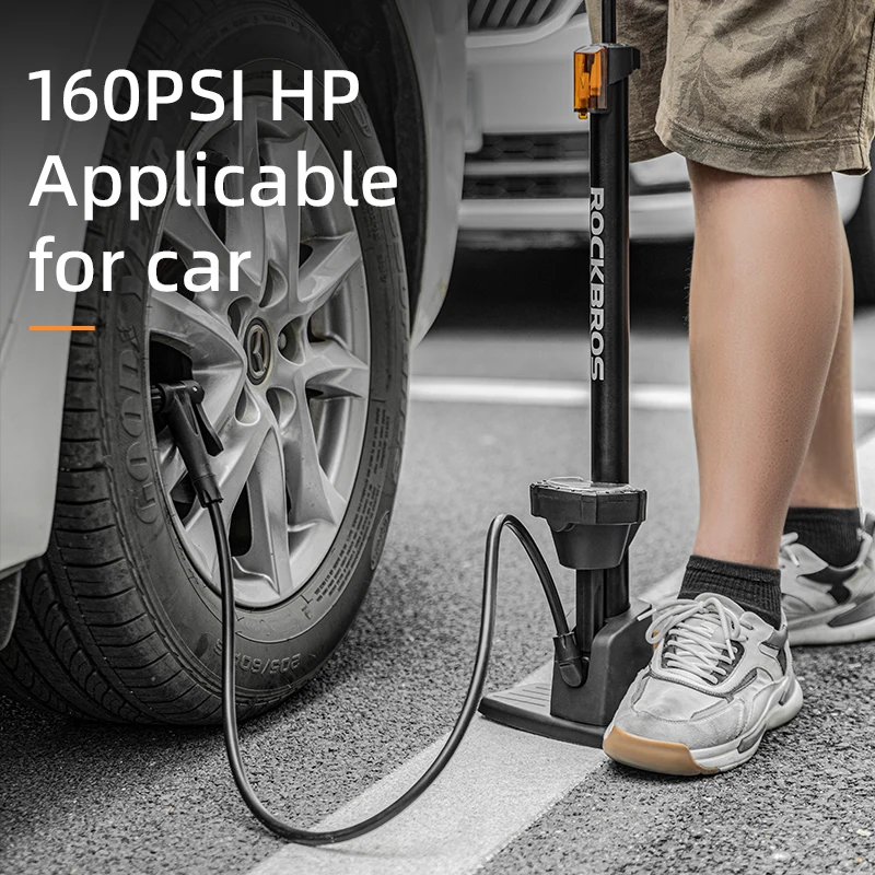 ROCKBROS велосипедный насос высокого давления 160PSI экономичный портативный с
